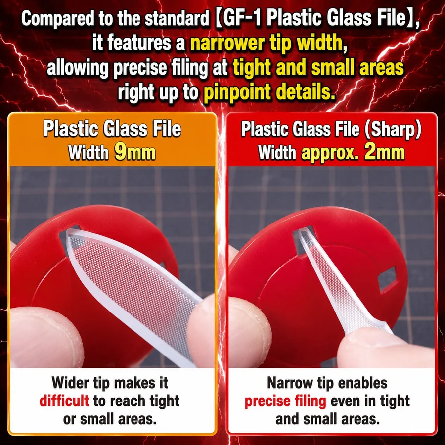 Glass File For Plastic Models Sharp GF-3